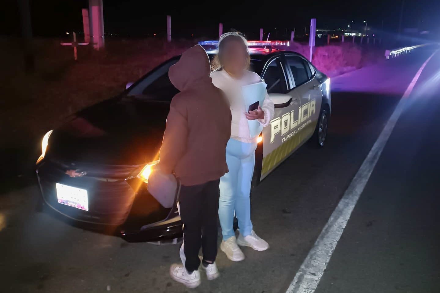 Policía Municipal de Tlaxcala brinda acompañamiento para la restitución segura de un menor con reporte de búsqueda